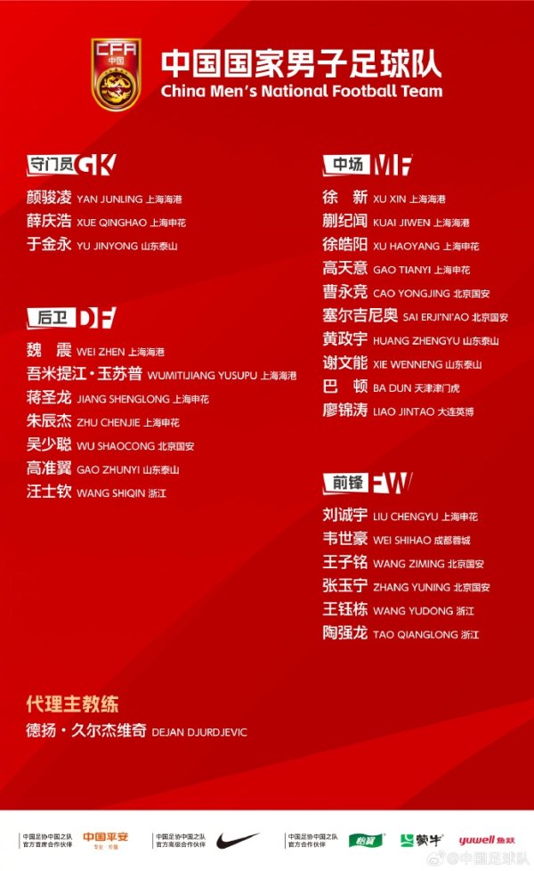 肖赧：对比运动练习    新人，国足东亚杯一定是要争取相对最理想成绩