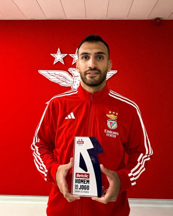 独中三元！帕夫利季斯当选本菲卡vs阿罗卡全场最佳球员