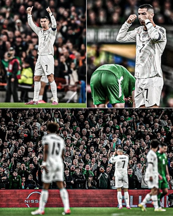 22年国家队生涯首红!40岁C罗国家队226场143球46助,吃32黄1直红 22年国家队生涯首红!40岁C罗国家队226场143球46助,吃32黄1直红